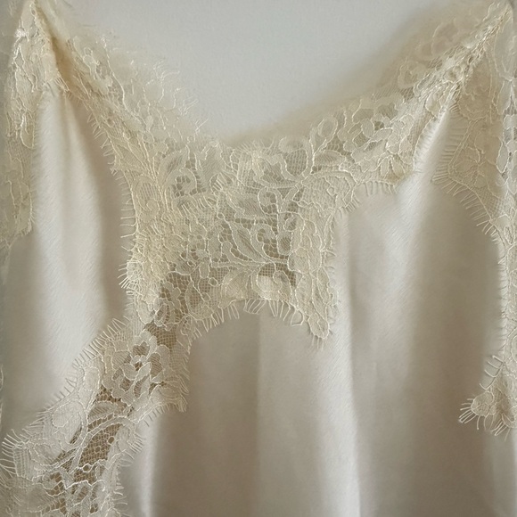 Zara ZW COLLECTION ASYMMETRIC LACE DRESS cream - Picture 4 of 7